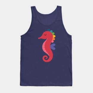 Rainbow Seahorse Tank Top